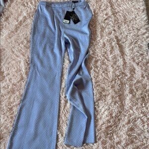 NADINE MERABI Blue Flare Pants Kira pants